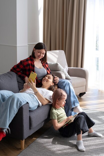 Lesbian Mom And Daughters